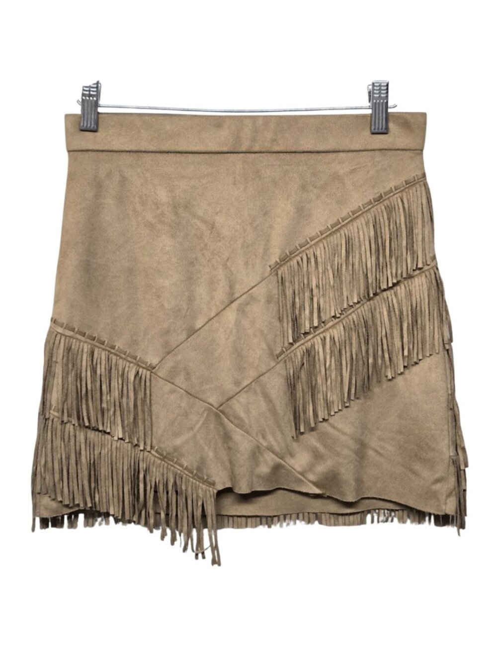Guess Faux Suede Fringe Skirt Size S Western Rodeo Coastal Cowgirl